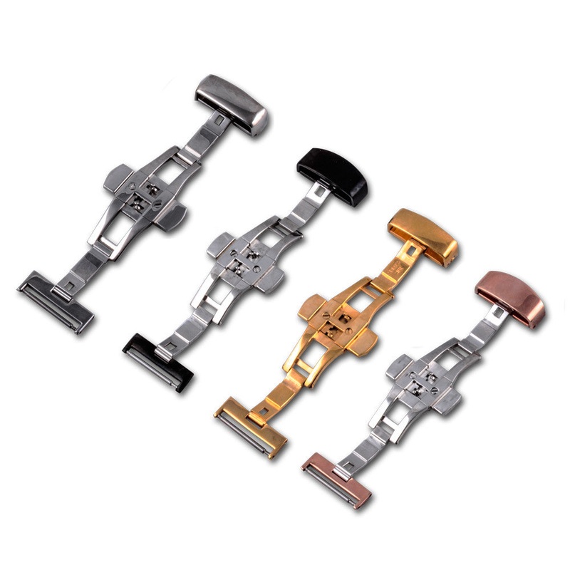 Options boucle dployante|Acier|Dore|PVD noir|PVD or rose