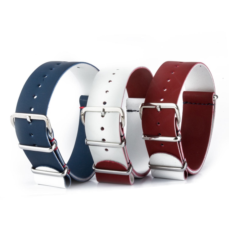 Rpublique pack – Bracelets NATO x3  veau rubber – Bleu Blanc Rouge