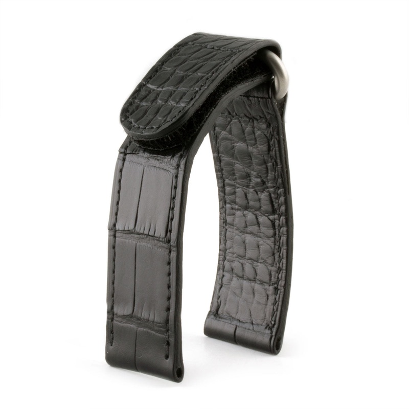 Bracelet-montre velcro cuir – Alligator