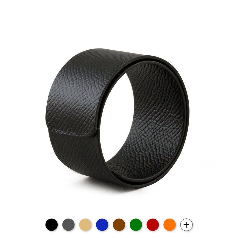 Bracelet ornemental style Snap – Veau grain (noir, marron, bleu, rouge…)