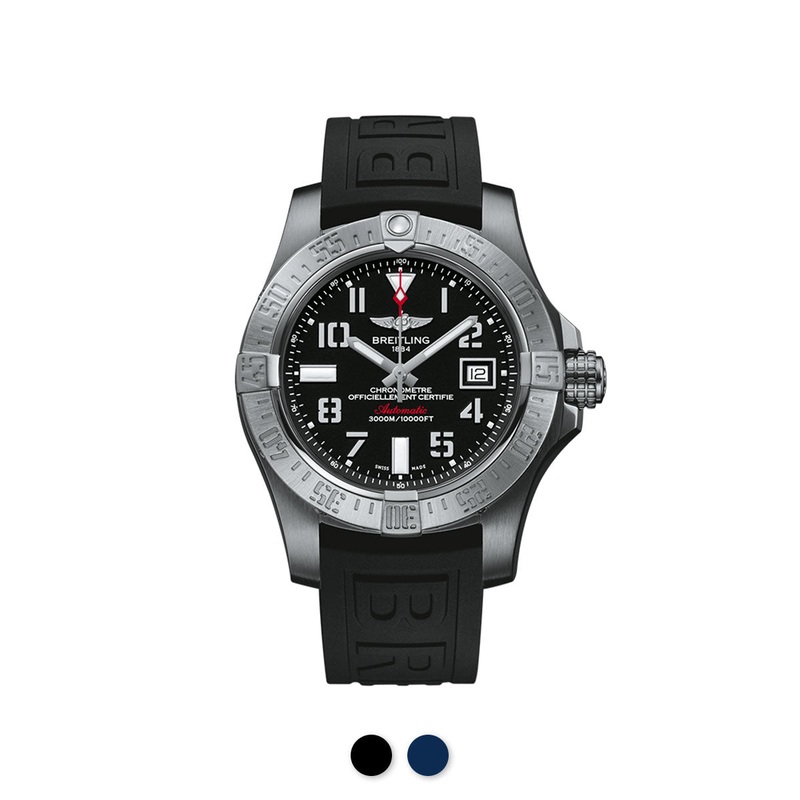 Breitling – Rubber B – Bracelet caoutchouc pour Avenger 45mm –  Srie Bund