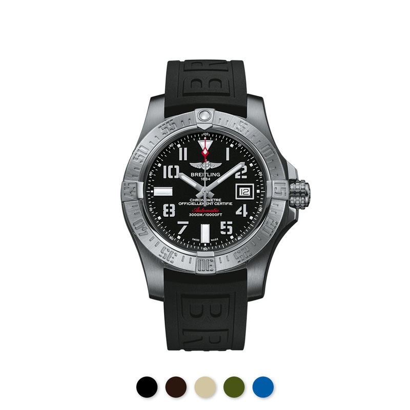 Breitling – Rubber B – Bracelet caoutchouc pour Avenger 45mm –  Swimskin