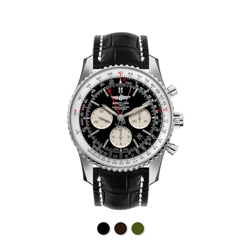 Breitling – Rubber B – Bracelet caoutchouc pour Navitimer 45 & 46mm – Swimskin