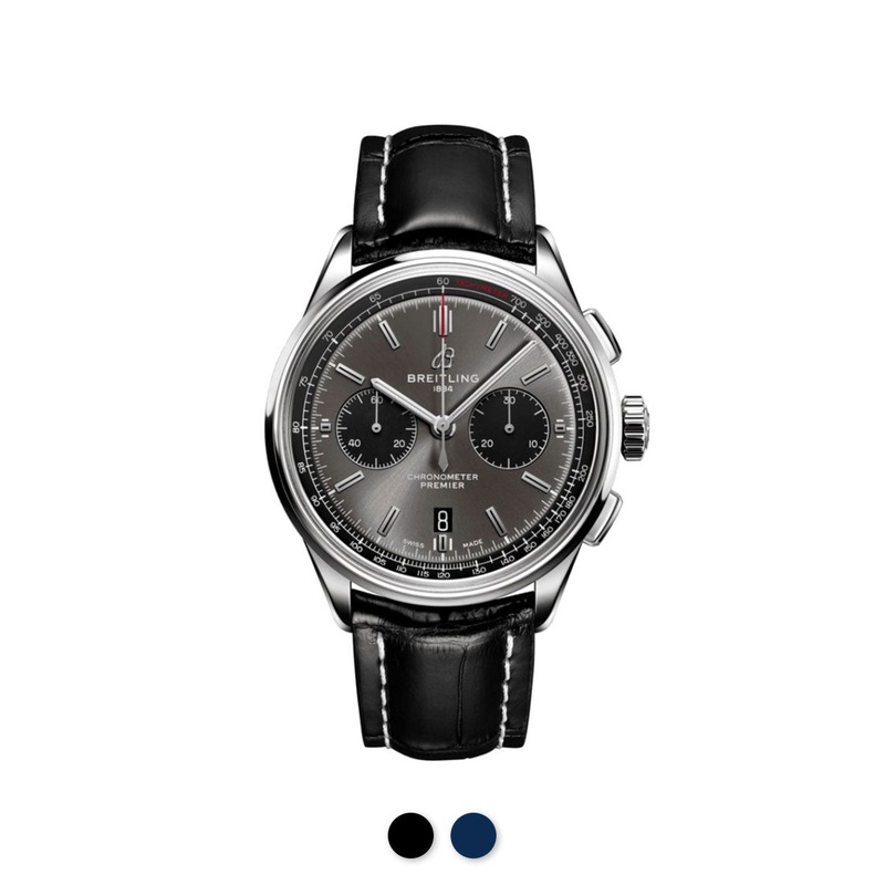 Breitling – Rubber B – Bracelet caoutchouc pour Premier Chronograph 42mm –  Srie Bund