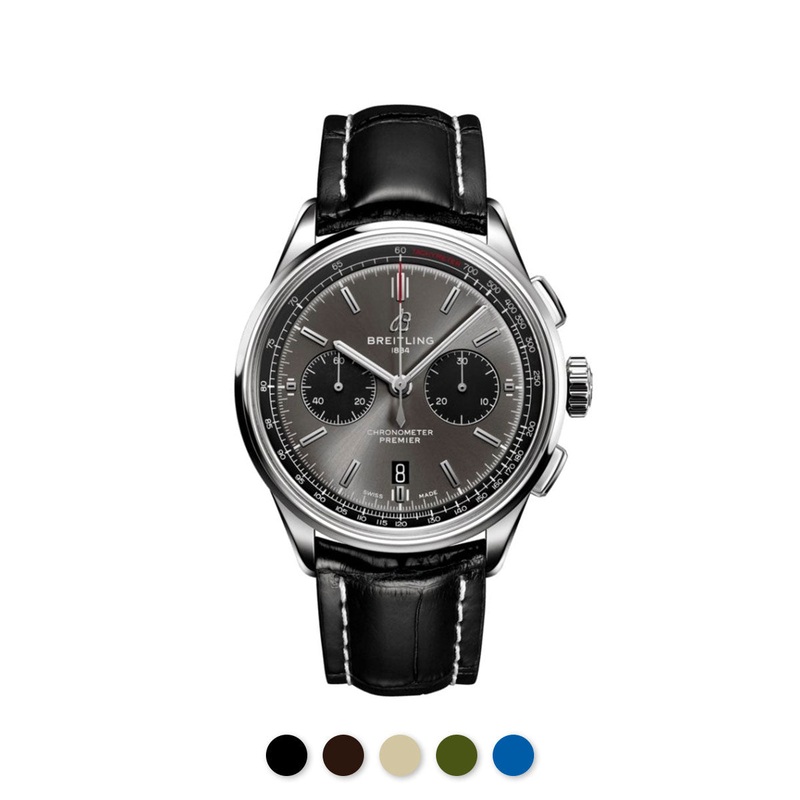 Breitling – Rubber B – Bracelet caoutchouc pour Premier Chronograph 42mm – Swimskin