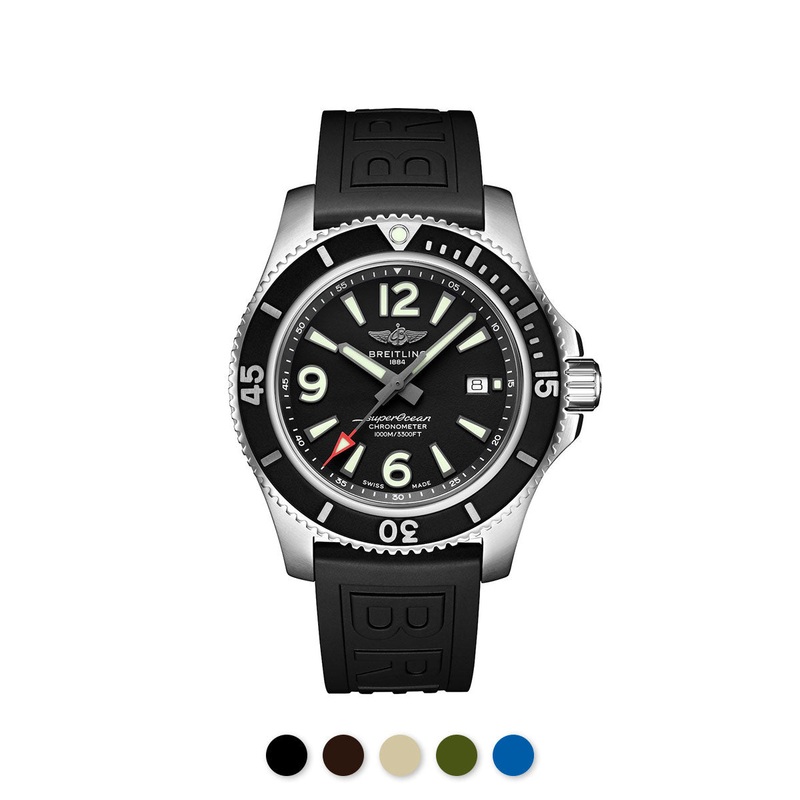 Breitling – Rubber B – Bracelet caoutchouc pour Superocean 44mm – Swimskin