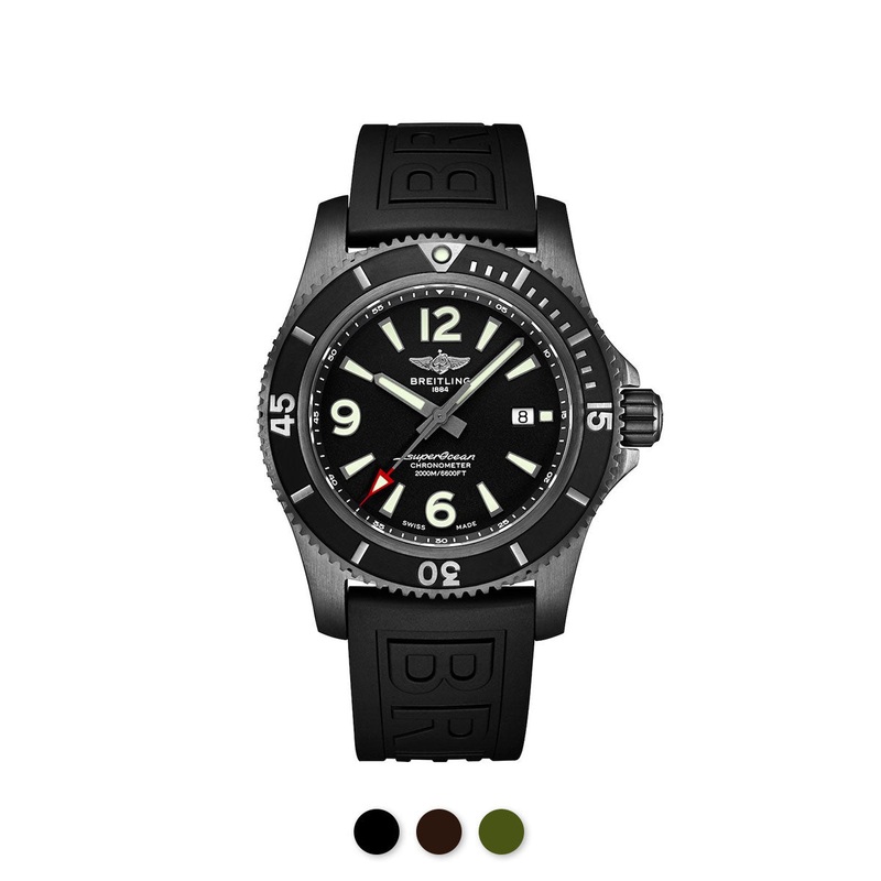 Breitling – Rubber B – Bracelet caoutchouc pour Superocean 46mm – Swimskin
