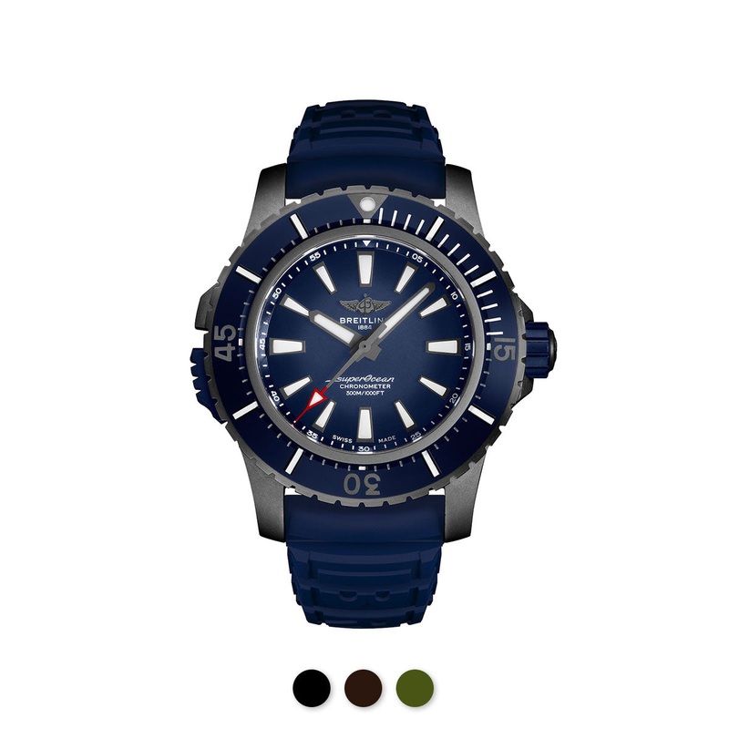 Breitling – Rubber B – Bracelet caoutchouc pour Superocean 48mm – Swimskin