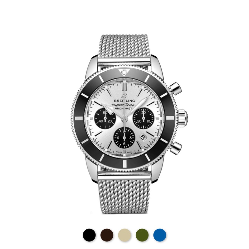 Breitling – Rubber B – Bracelet caoutchouc pour Superocean Heritage 44mm – Swimskin