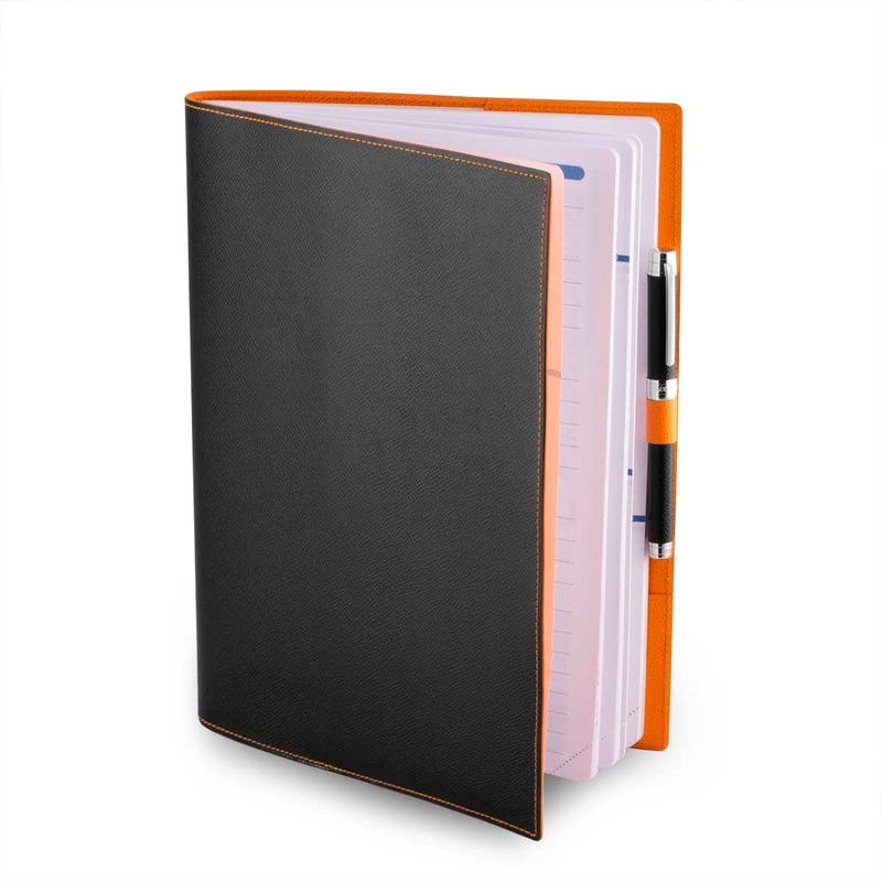 Couverture pour agenda  & cahier en cuir – Veau grain