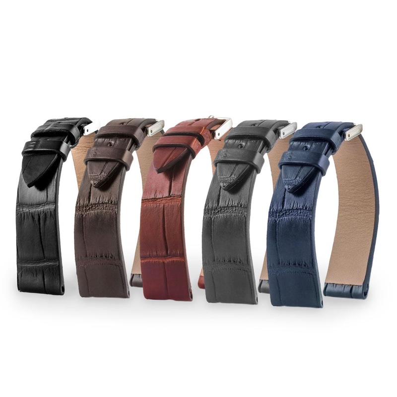 Jaeger Lecoultre Reverso – Bracelet montre cuir – Alligator (noir, marron, gris, bleu)