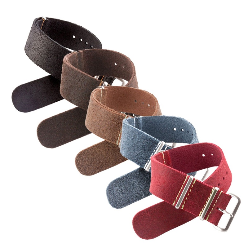 Tudor Black Bay Heritage – Nato cuir – Veau bross (noir, marron, bleu, rouge)