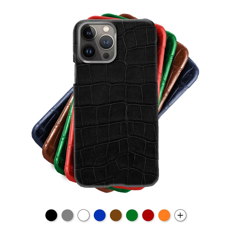 Coque cuir pour iPhone 15, 14 & 13 ( Tous modles )  – Alligator
