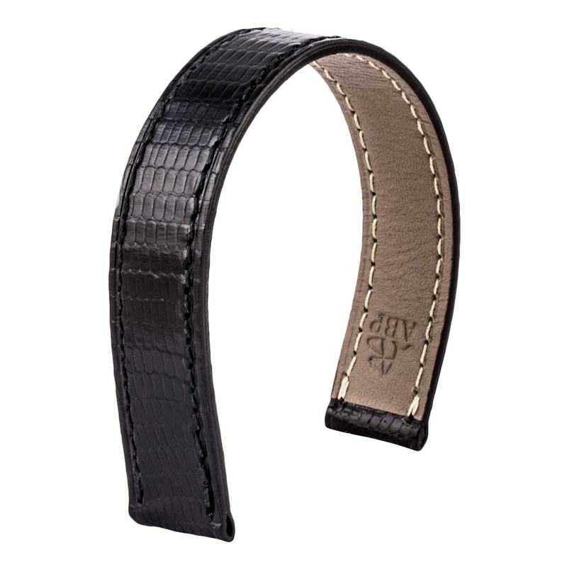 Bracelet-montre cuir – Poiray – Lzard noir