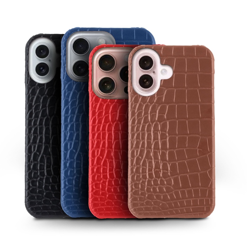Coque cuir Slim pour iPhone 16 ( Tous modles )  – Alligator