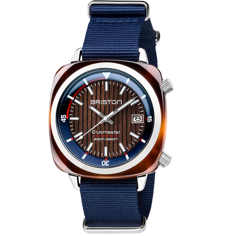 MONTRE BRISTON – CLUBMASTER DIVER YACHTING ACTATE  BLEU MARINE
