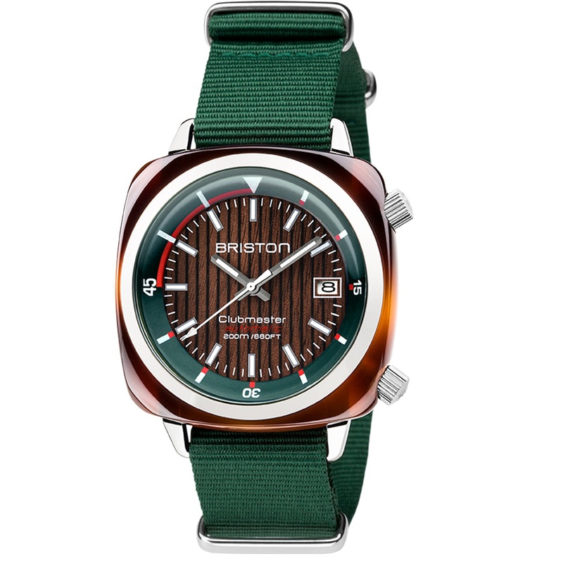 MONTRE BRISTON – CLUBMASTER DIVER YACHTING ACTATE  VERT ANGLAIS