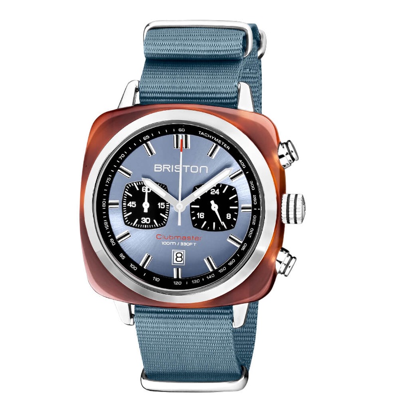 MONTRE BRISTON – CLUBMASTER SPORT ACTATE – BLEU GLACIER