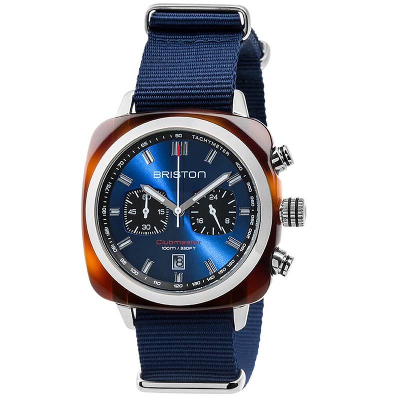 MONTRE BRISTON – CLUBMASTER SPORT ACTATE – BLEU MARINE