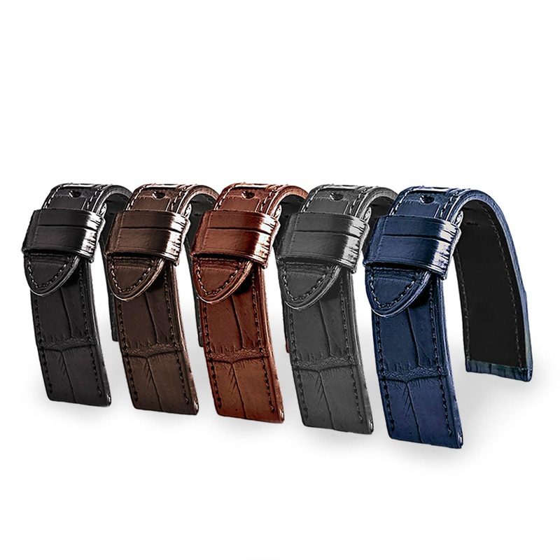 U-Boat – Bracelet de montre cuir – Alligator (noir, marron, gris, bleu)