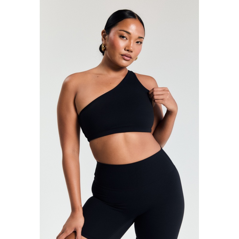 Black Asymmetric Crop|XS|S|M|L|XL|2XL