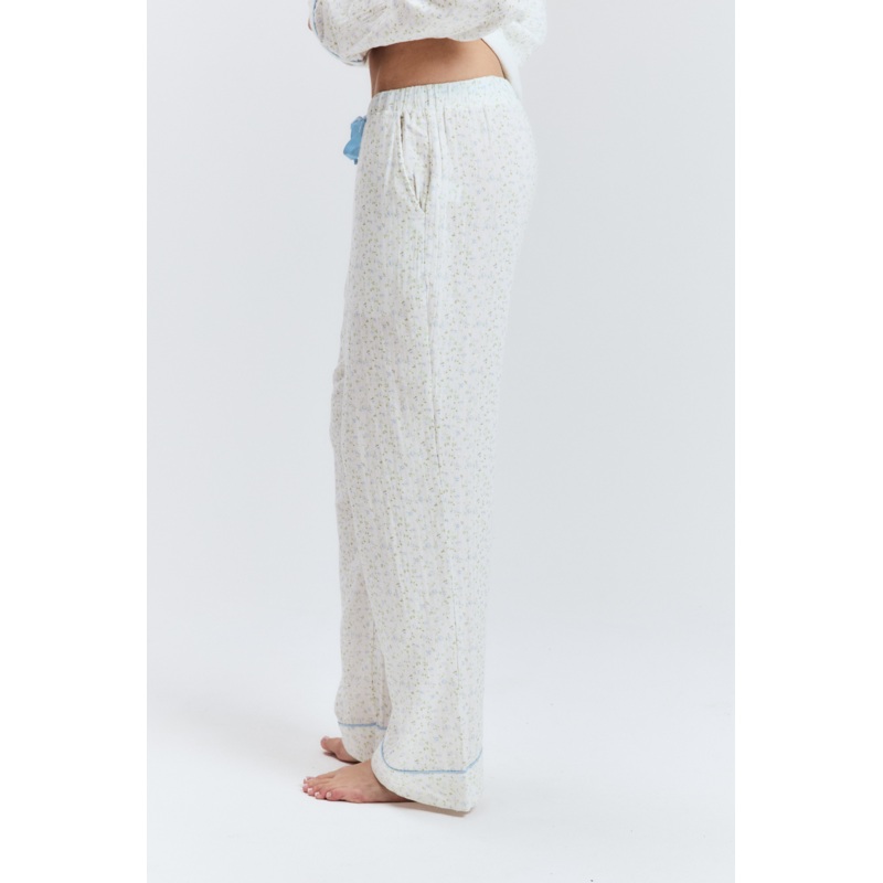 Blue Floral Long PJ Pants|XS|S|M|L|XL|2XL|3XL