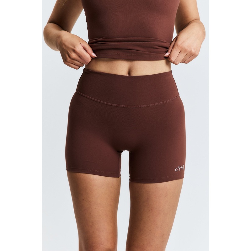 Brown Subtle Scrunch Bike Short 4