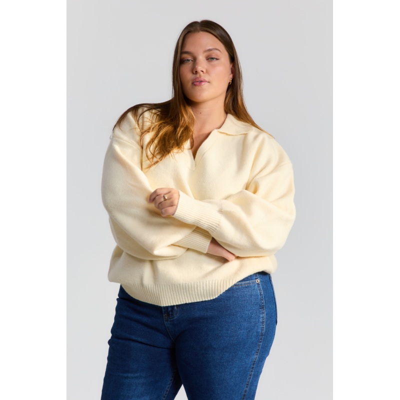 Buttercream Collared Knit|XS|S|M|L|XL|2XL|3XL