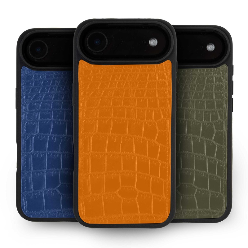 Coque cuir Sport pour iPhone 17 Air – Alligator