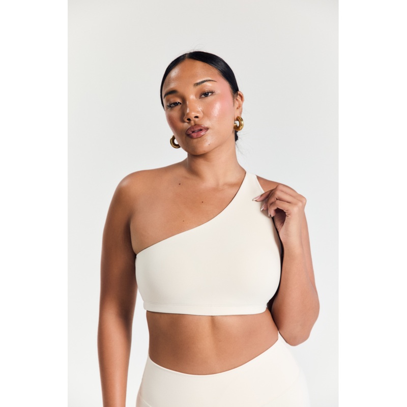 Cream Asymmetric Crop|XS|S|M|L|XL|2XL
