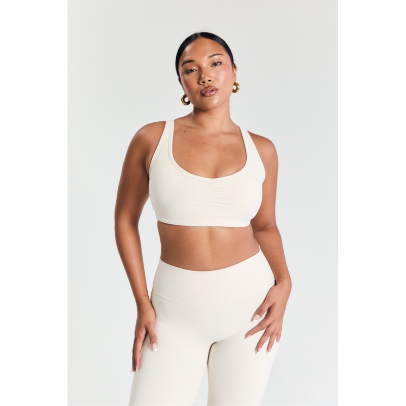 Cream Scrunch Crop|XS|S|M|L|XL|2XL