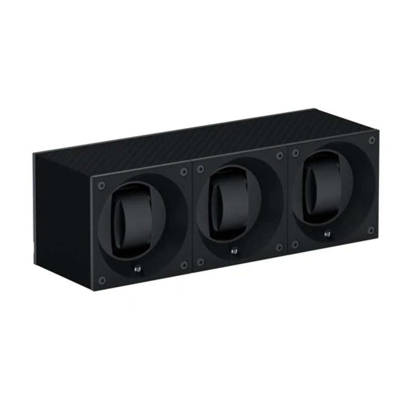 SwissKubiK – Watchwinder Masterbox Fibre de carbone Trio