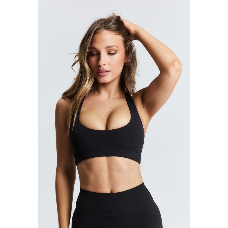 Black Scoop Racerback Crop|XS|S|M|L|XL|2XL|3XL