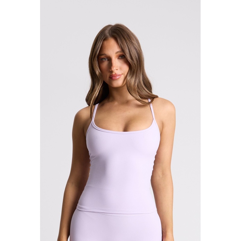Lilac Thin Strap Racerback Tank