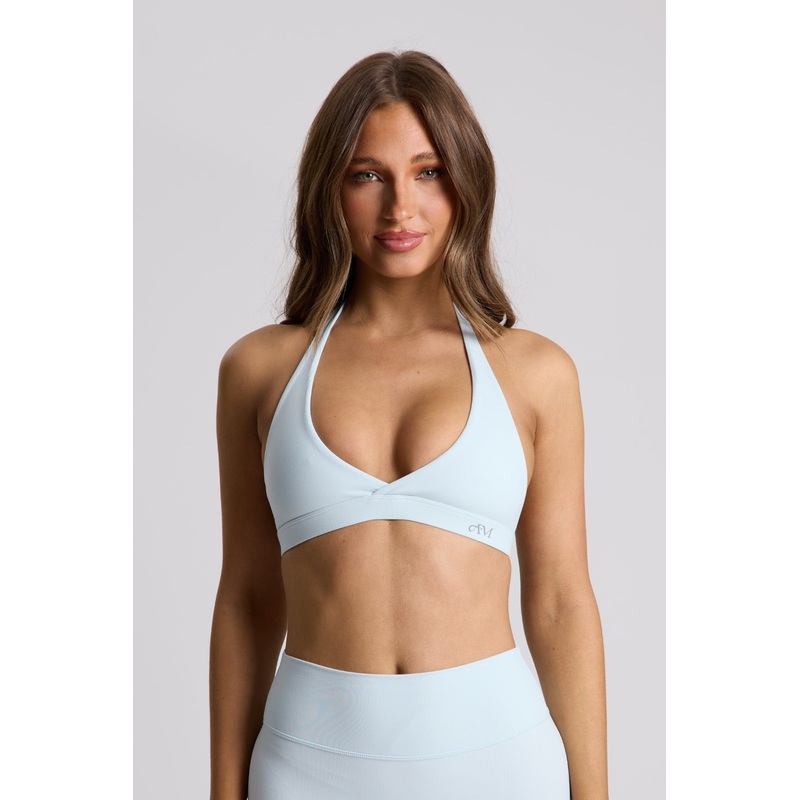 Periwinkle Micro Halter Crop|XS|S|M|L|XL|2XL|3XL