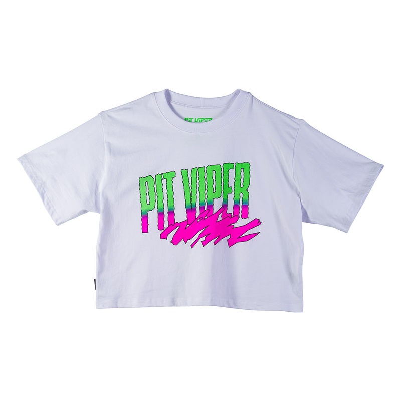 White Artificial Crop Tee|XS|S|M|L|XL|XXL