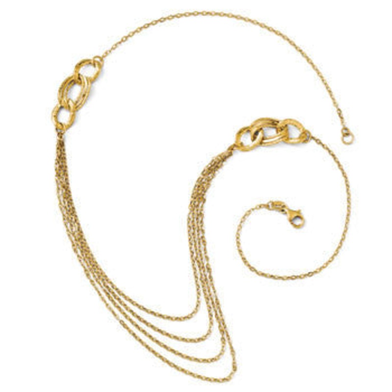 14K Four Layer Rope Chain  Necklace