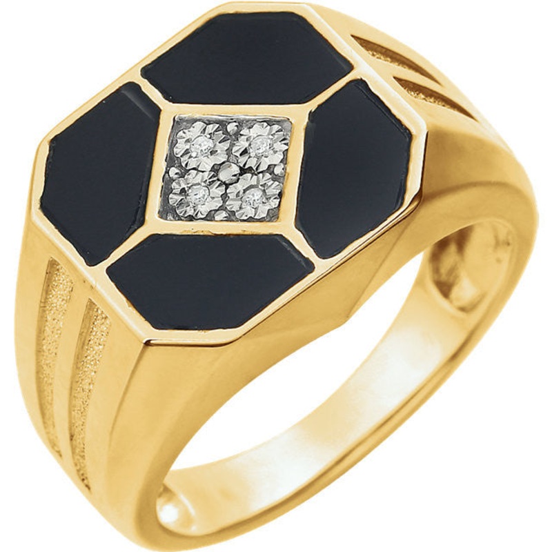 14k Yellow Gold Onyx Ring|10.00|10.50|11.00+$37|11.50+$37|12.00+$37