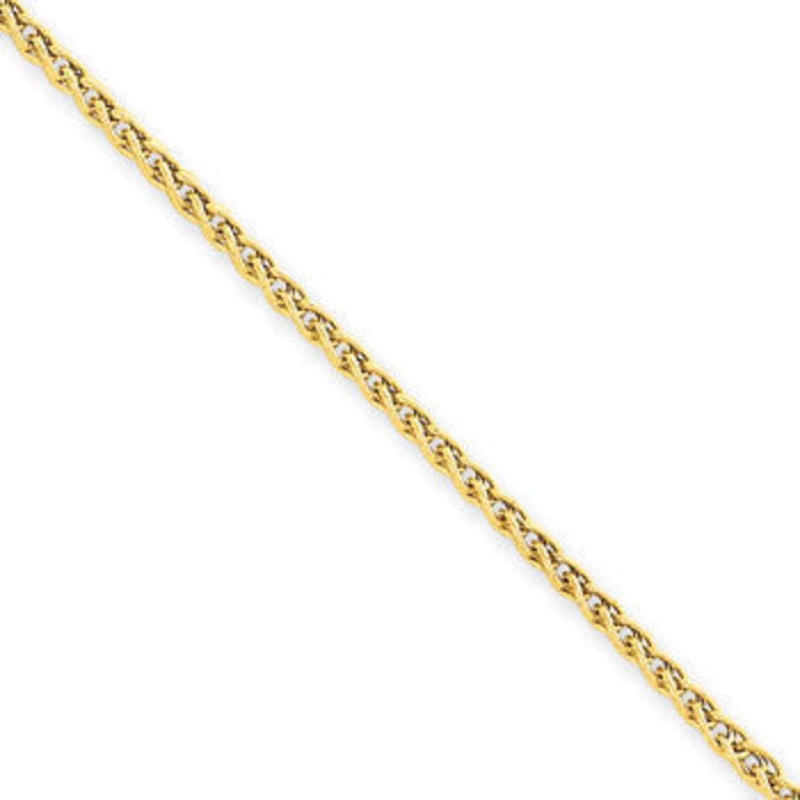 14K Yellow Light Wheat Anklet