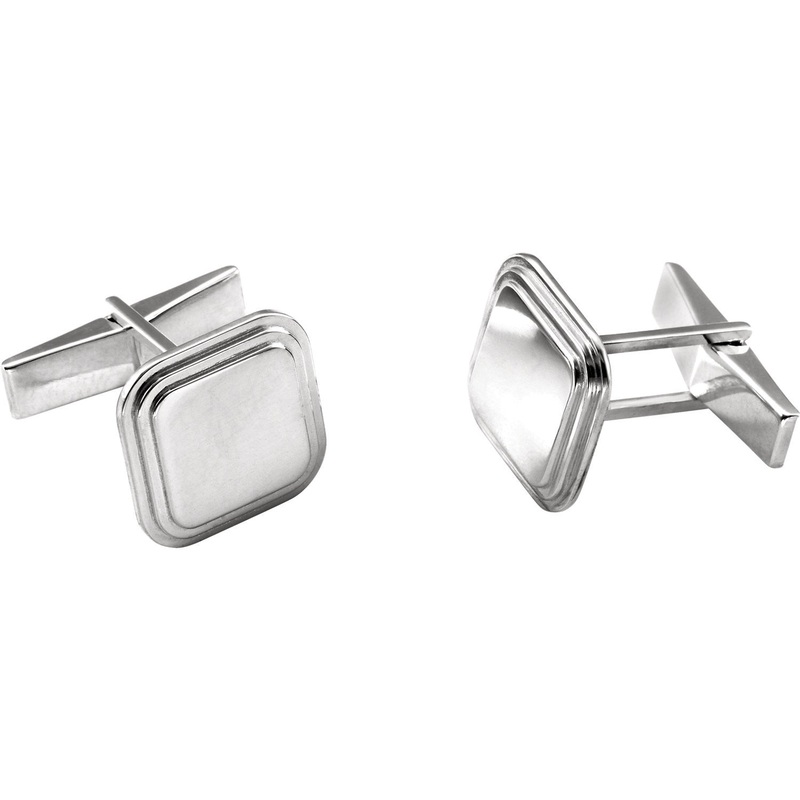 Posh Mommy Engravable Square Cuff Links