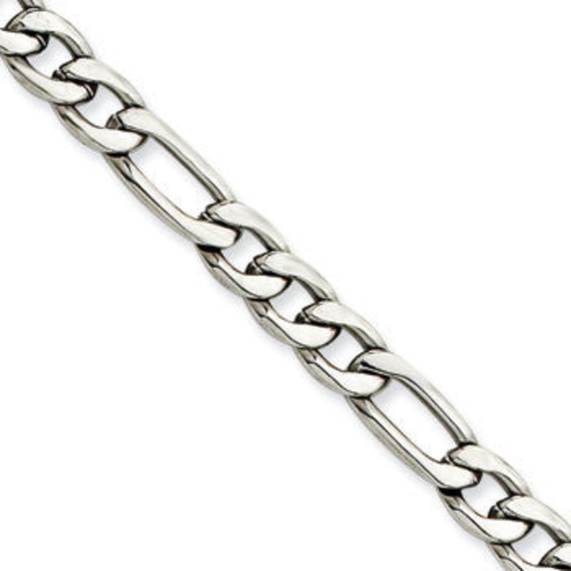 Stainless Steel 6.30MM Figaro Chain