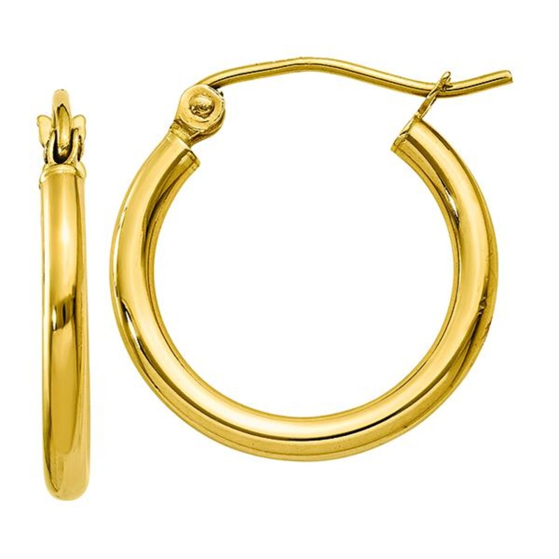 10K Yellow Gold Hoop Earrings