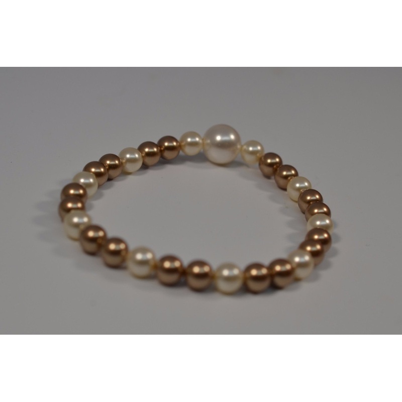 Freshwater Cultured  Comforter Fit Stretch Pearls Bracelet