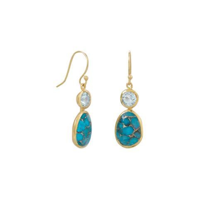 14 Karat Gold Plated Earrings