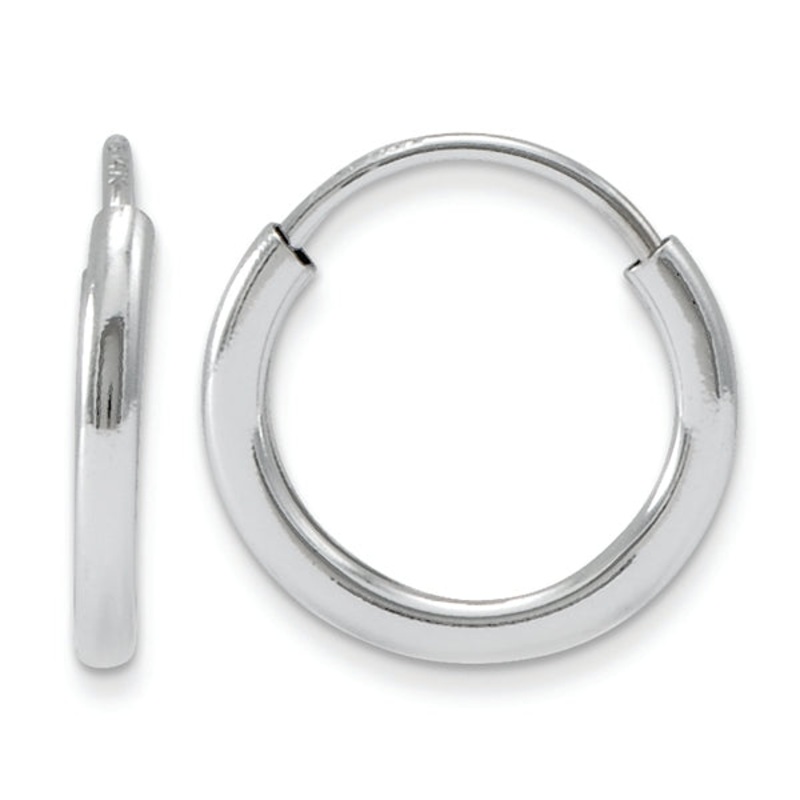 14K White Gold Madi K Endless Hoop Earrings