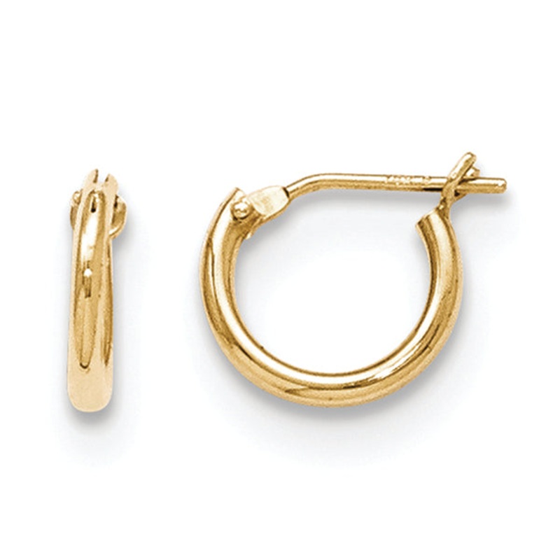14K Yellow Gold  Madi K Hoop Earrings