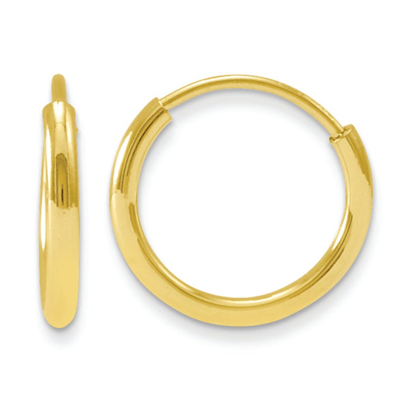 14K Yellow Gold Madki K Endless Hoop Earrings
