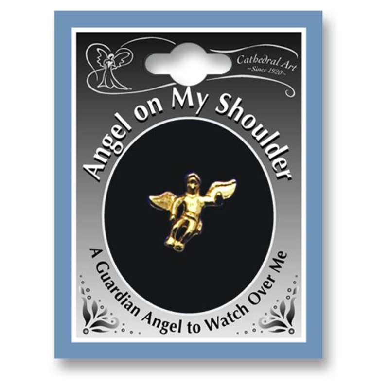 Angel On My Shoulder Lapel Pin