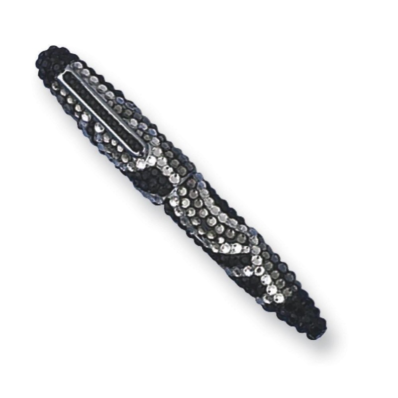 Black And White Swarovski Crystal Ball-Point Pen