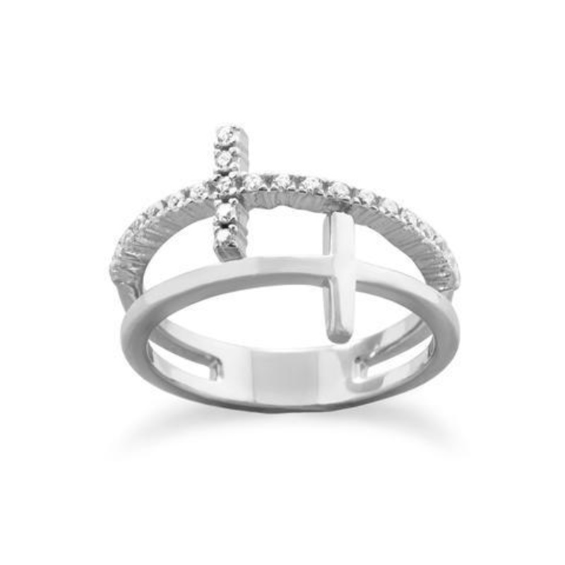 Double Cross Ring|5.0|6.0|7.0|8.0|9.0